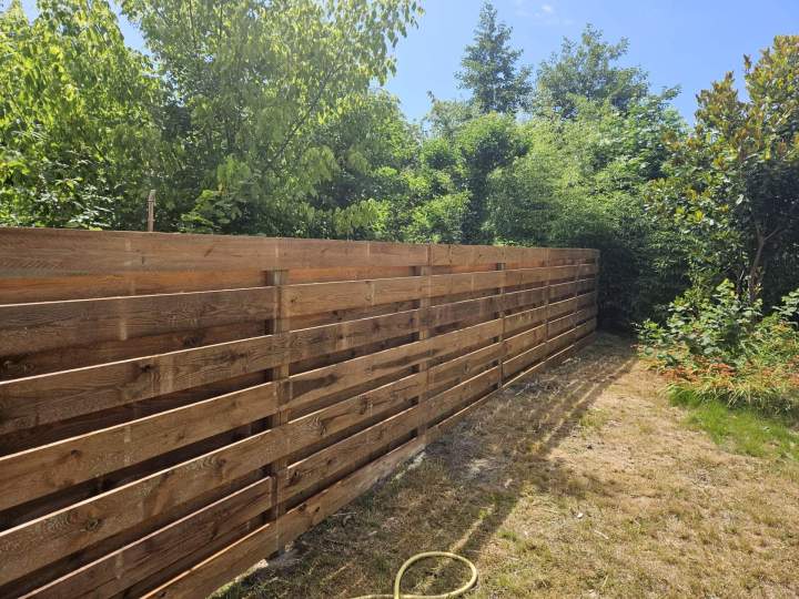 Palissade bois esthétique Les Landes