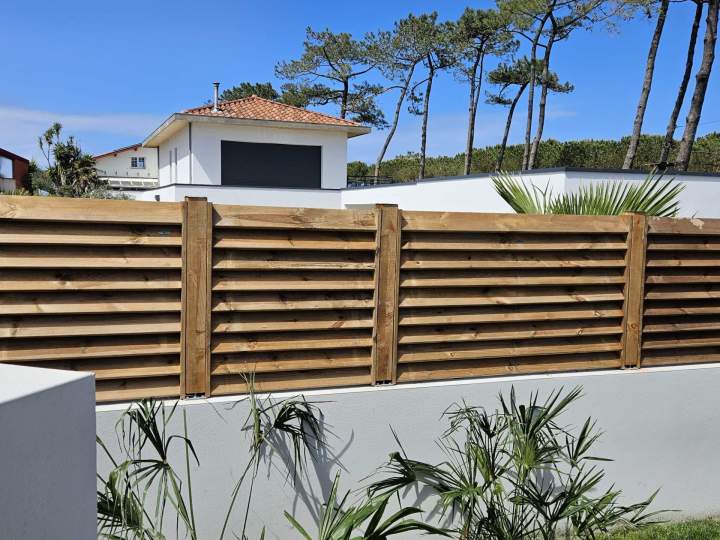 Palissade en bois Les Landes