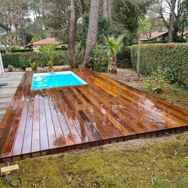 Création de Terrasse en fibre ciment cedral Landes