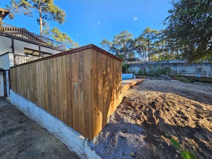Pose de bardages en bois et en fibres-ciment Landes