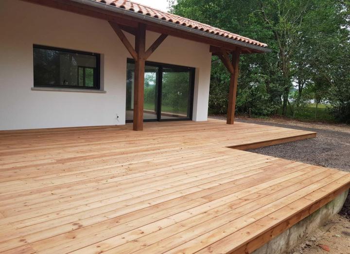 Réalisation de Terrasse à les Landes