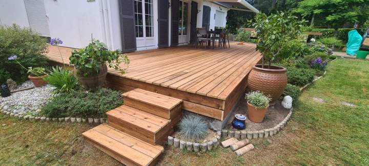 Conception de terrasse en bois Les Landes